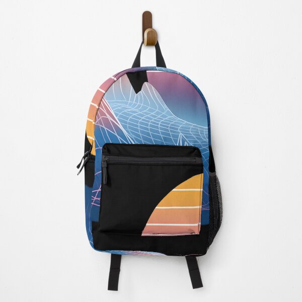 Item preview, Retro Futuristic Sunset Mountains | Vaporwave Synthwave Aesthetic Landscape Art designed and sold by DrawHandArt.