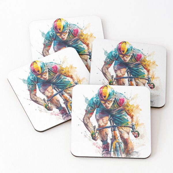 Item preview, Hardcore Watercolor Cyclist designed and sold by NAIRVANA.