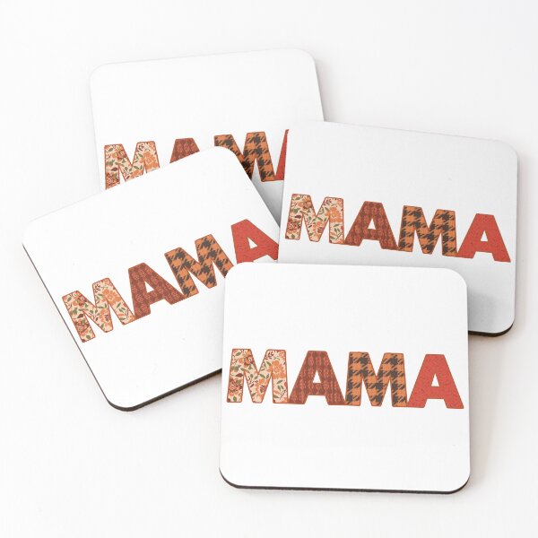 Item preview, Rust Orange MAMA Plaid Knit T-Shirt, Cozy Autumn Mama Bear Trendy Tee designed and sold by Khokha80.