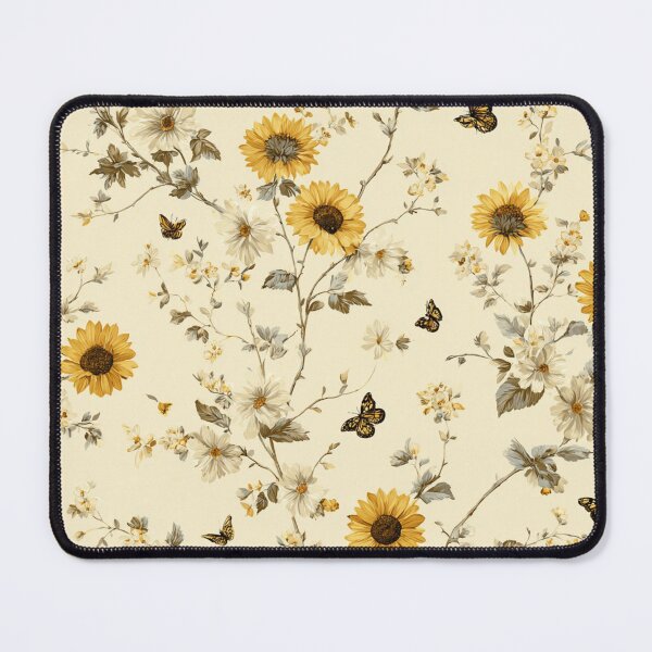 Artikelvorschau, Cottagecore Sonnenblumen und Schmetterlinge entworfen und verkauft von RowanDraco.