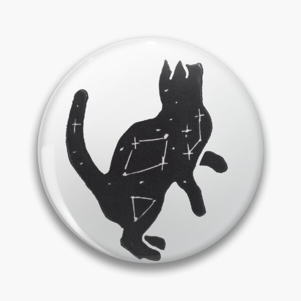 Item preview, Linoprint Starry Cat designed and sold by Threeleaves.