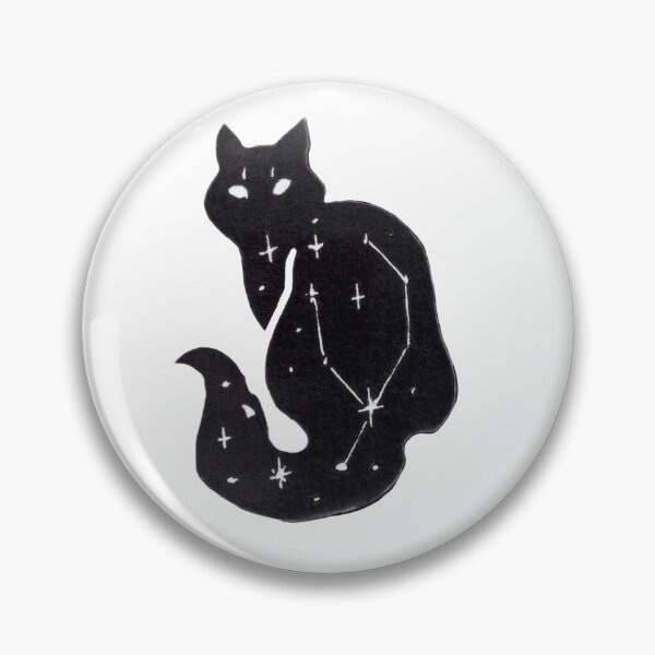 Item preview, Linoprint Starry Cat designed and sold by Threeleaves.