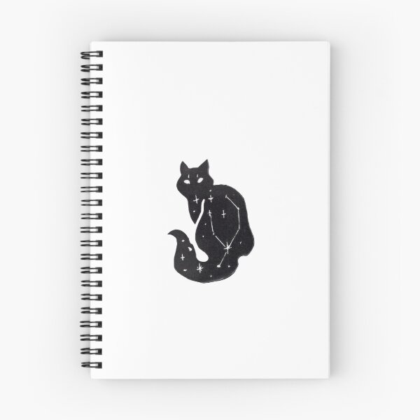 Item preview, Linoprint Starry Cat designed and sold by Threeleaves.