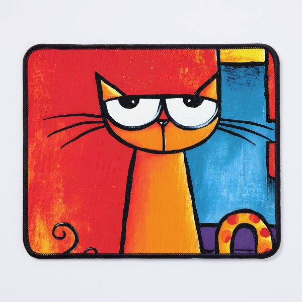 Item preview, Morning Chaos Mode On- Orange Cat Guarding Its Coffee Like It's Liquid Gold designed and sold by OlfactoART Studio.