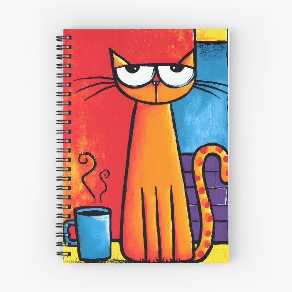 Item preview, Morning Chaos Mode On- Orange Cat Guarding Its Coffee Like It's Liquid Gold designed and sold by OlfactoART Studio.