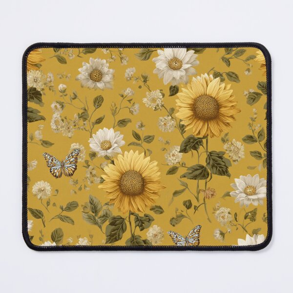 Item preview, Girasoles y mariposas florales estilo cottagecore designed and sold by RowanDraco.