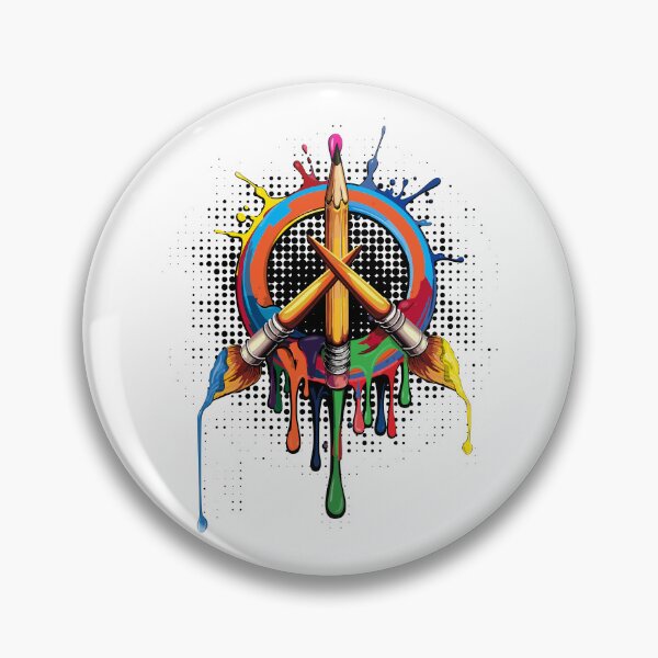Item preview, Art Peace Symbol Brush and Pencil Essential designed and sold by SaltCreatives.