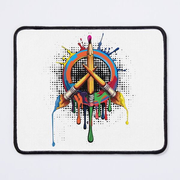 Item preview, Art Peace Symbol Brush and Pencil Essential  designed and sold by SaltCreatives.