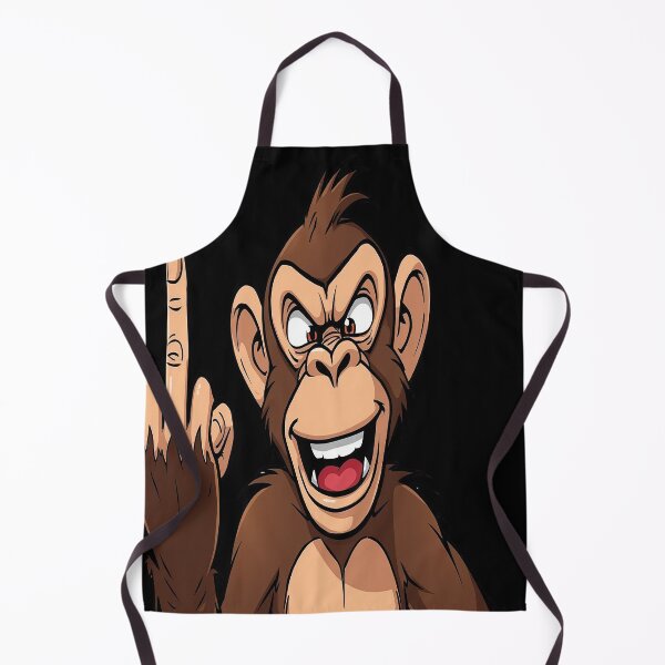 Item preview, Rude Monkey Cartoon – Funny Middle Finger Monkey Design designed and sold by MODENESTY.