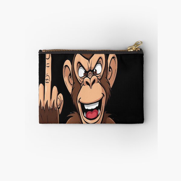 Item preview, Rude Monkey Cartoon – Funny Middle Finger Monkey Design designed and sold by MODENESTY.