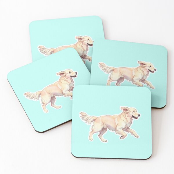 Item preview, Golden Retriever Running Happy Watercolor designed and sold by bsbd-action.