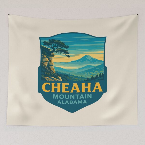 Item preview, Cheaha Mountain Vista – Alabama Vector Landscape designed and sold by Gideon Emmerich.
