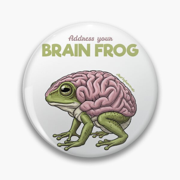 Item preview, Brain Frog | Address Your Brain Fog designed and sold by QuirkyGuacamole.