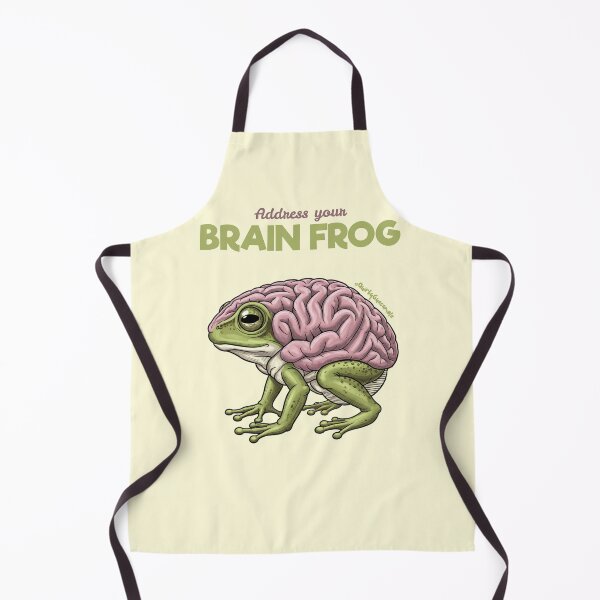 Item preview, Brain Frog | Address Your Brain Fog designed and sold by QuirkyGuacamole.