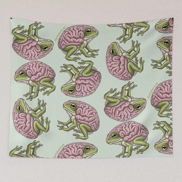Item preview, Brain Frog | Address Your Brain Fog designed and sold by QuirkyGuacamole.