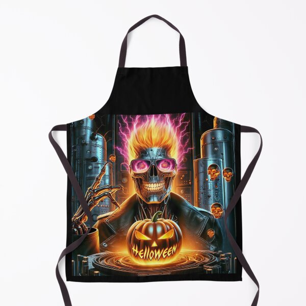 Item preview, Cyberpunk Horror Fiery Skeleton Demon designed and sold by Voodoo Store Paranormal Collections.