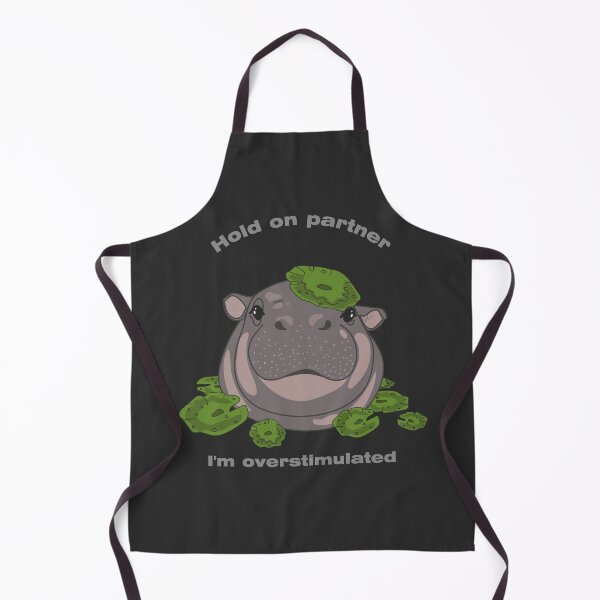 Item preview, Overstimulated Water Lily Hippo Meme designed and sold by SKETCHYANDGRAPHIC.