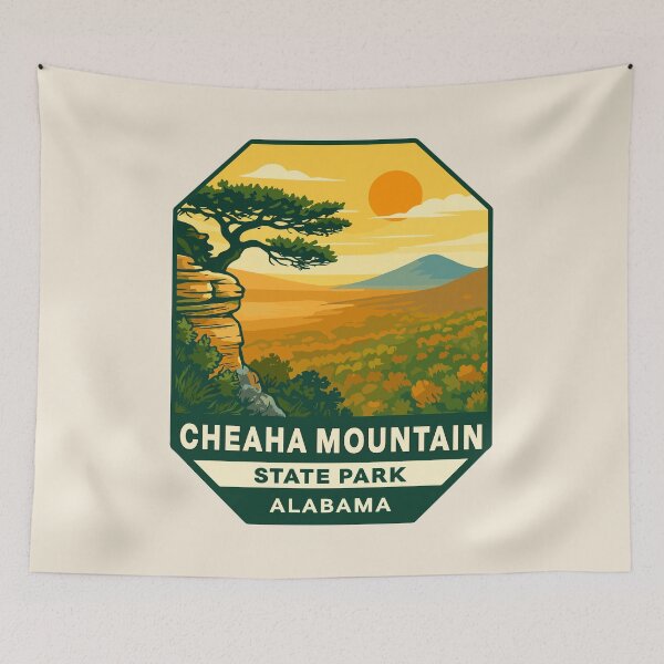 Item preview, Cheaha Mountain Vista – Alabama Vector Landscape designed and sold by Gideon Emmerich.