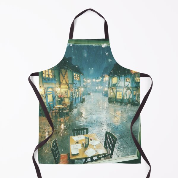 Item preview, Rainy Evening Café View designed and sold by Dusk Atelier.