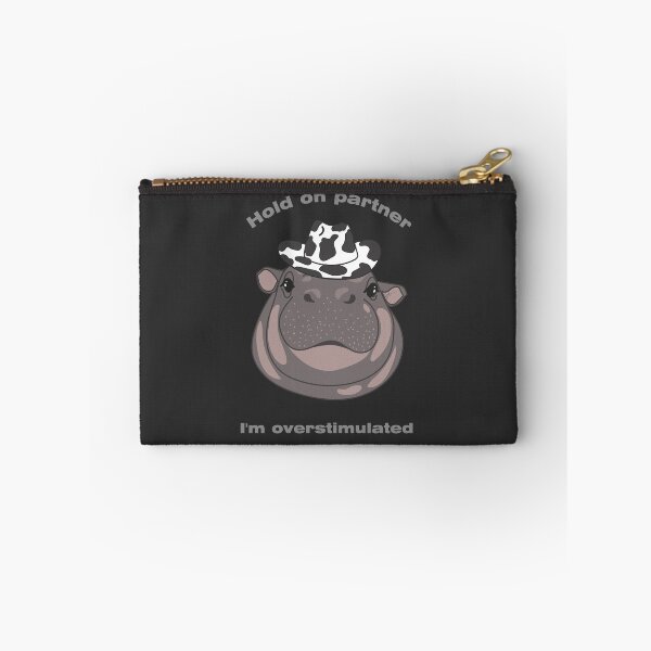 Item preview, Cowboy Hippo Overstimulated Meme designed and sold by SKETCHYANDGRAPHIC.