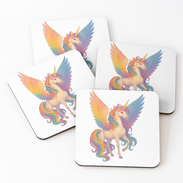 Item preview, Rainbow Alicorn – Majestic Winged Unicorn Fantasy Art designed and sold by SavedByGraceStudio.