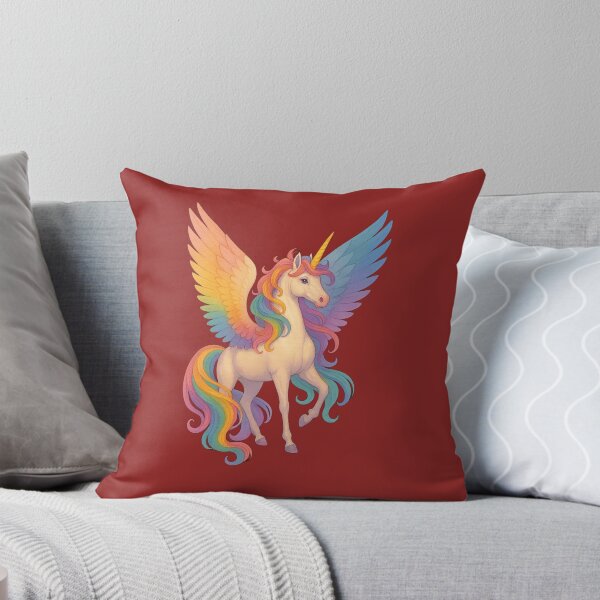 Item preview, Rainbow Alicorn – Majestic Winged Unicorn Fantasy Art designed and sold by SavedByGraceStudio.