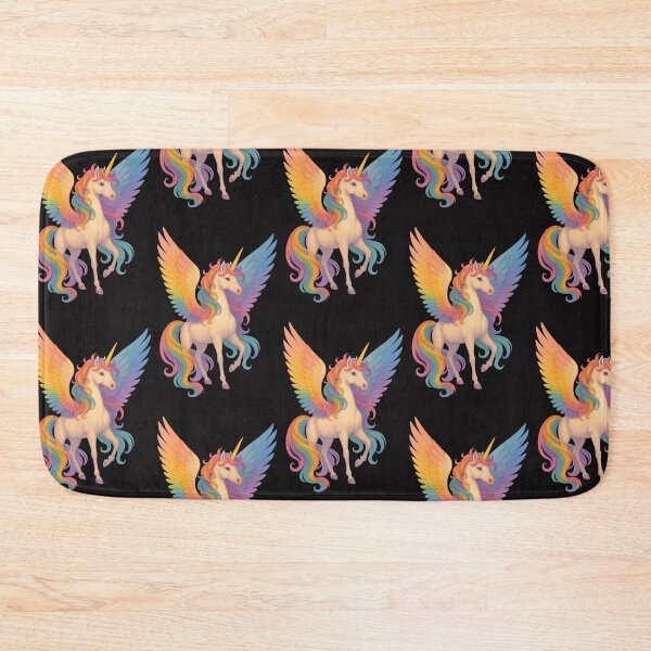 Item preview, Rainbow Alicorn – Majestic Winged Unicorn Fantasy Art designed and sold by SavedByGraceStudio.