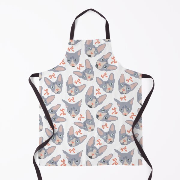 Item preview, Cute sphinx cat faces and bows - pattern designed and sold by Deepness2023.