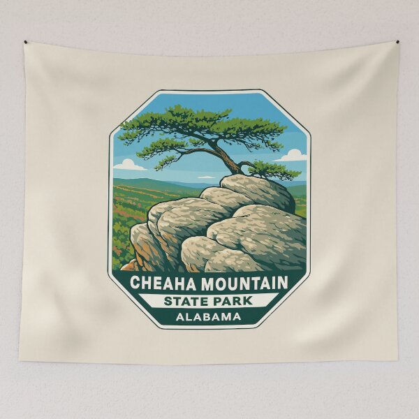 Item preview, Cheaha Mountain Vista – Alabama Vector Landscape designed and sold by Gideon Emmerich.