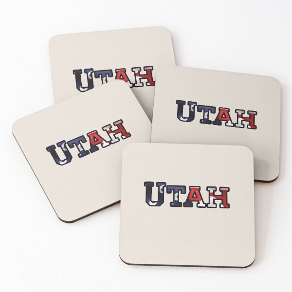 Item preview, Utah USA Flag Typography – Patriotic Stars and Stripes American Pride Design designed and sold by Long Family Gifts.