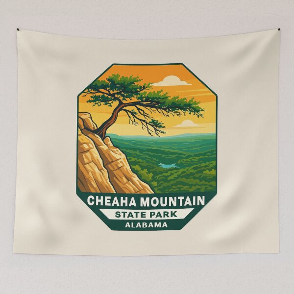 Item preview, Cheaha Mountain Vista – Alabama Vector Landscape designed and sold by Gideon Emmerich.