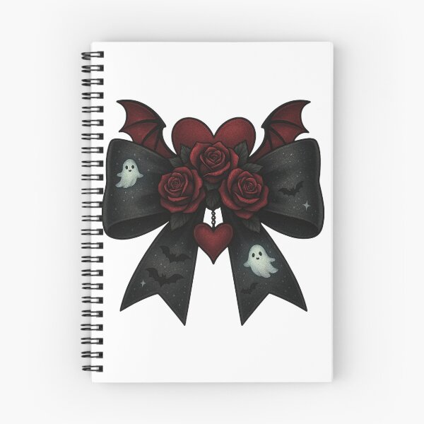 Aperçu de l'œuvre Aile de chauve-souris gothique rose fantôme arc sombre Halloween Art créée et vendue par ChaaiTee.