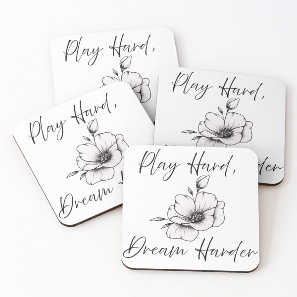 Item preview, Play Hard, Dream Harder – Motivational Quote Design designed and sold by Ditstyle.
