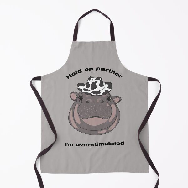 Item preview, Cowboy Hippo Overstimulated Meme designed and sold by SKETCHYANDGRAPHIC.