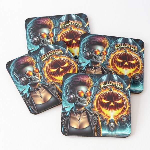Item preview, Cyborg Pumpkin Rocket Neon Explosion designed and sold by Voodoo Store Paranormal Collections.