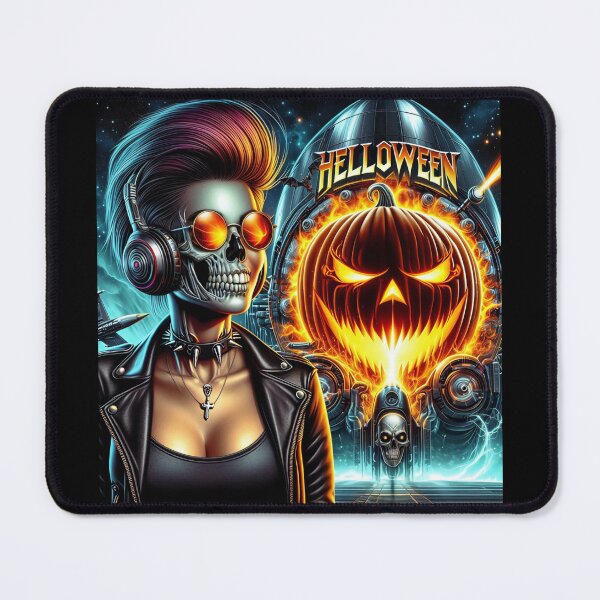 Item preview, Cyborg Pumpkin Rocket Neon Explosion designed and sold by Voodoo Store Paranormal Collections.