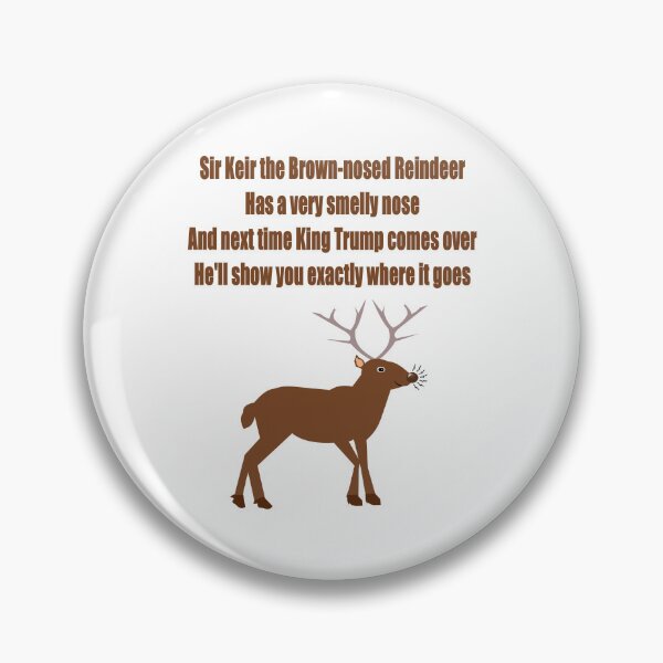 Item preview, Keir the Brown-Nosed Reindeer Political Christmas designed and sold by naturegallery.