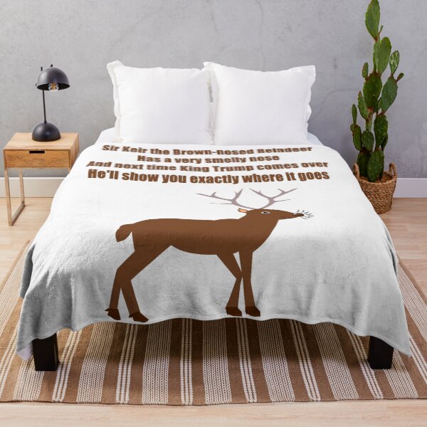 Item preview, Keir the Brown-Nosed Reindeer Political Christmas designed and sold by naturegallery.