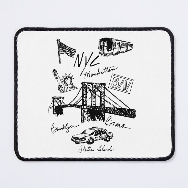Item preview, NYC Landmarks Sketch Illustration designed and sold by Oniyasha.