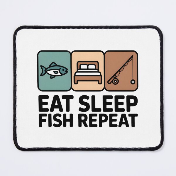Item preview, Eat Sleep Fish Repeat designed and sold by SignumShop.