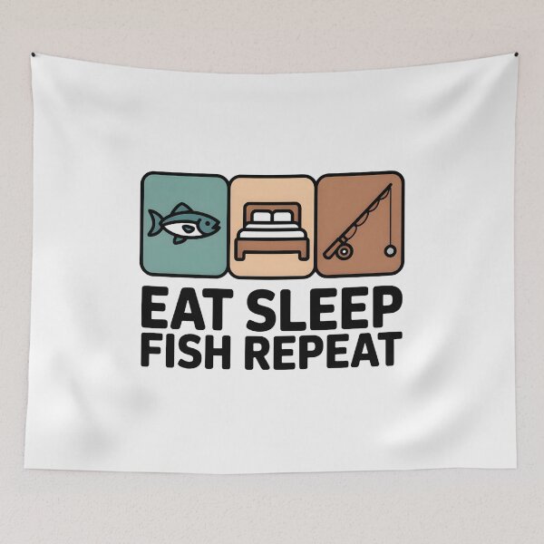 Item preview,  Eat Sleep Fish Repeat designed and sold by SignumShop.