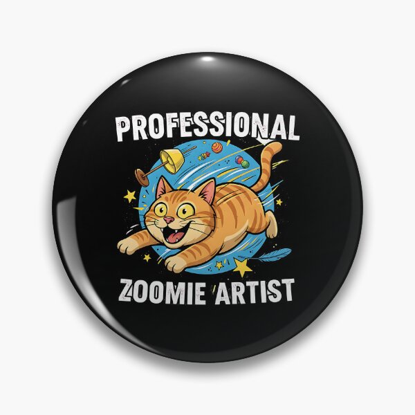 Item preview, Professional Zoomie Artist Cat designed and sold by Silent Watch Threads..