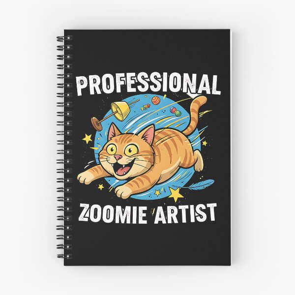 Item preview, Professional Zoomie Artist Cat designed and sold by Silent Watch Threads..