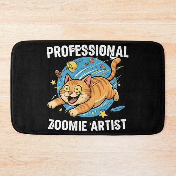 Item preview, Professional Zoomie Artist Cat designed and sold by Silent Watch Threads..