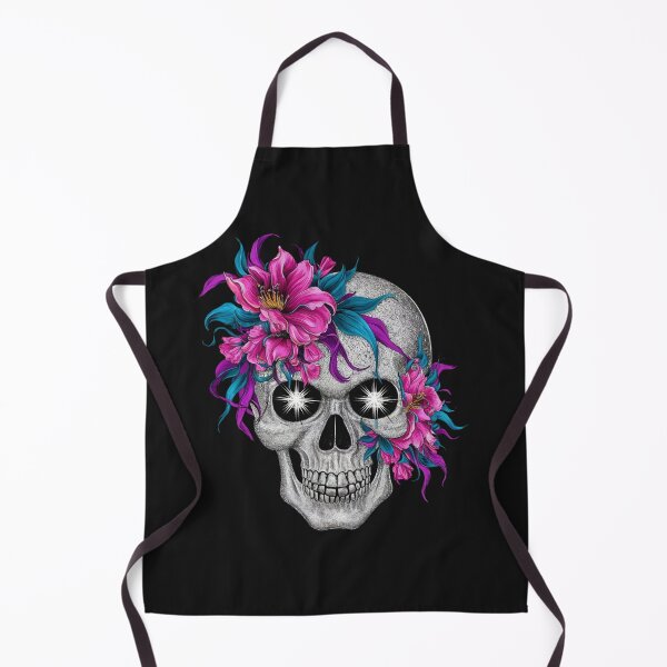 Item preview, Skull with Boho Flowers designed and sold by MyTshirtArt.