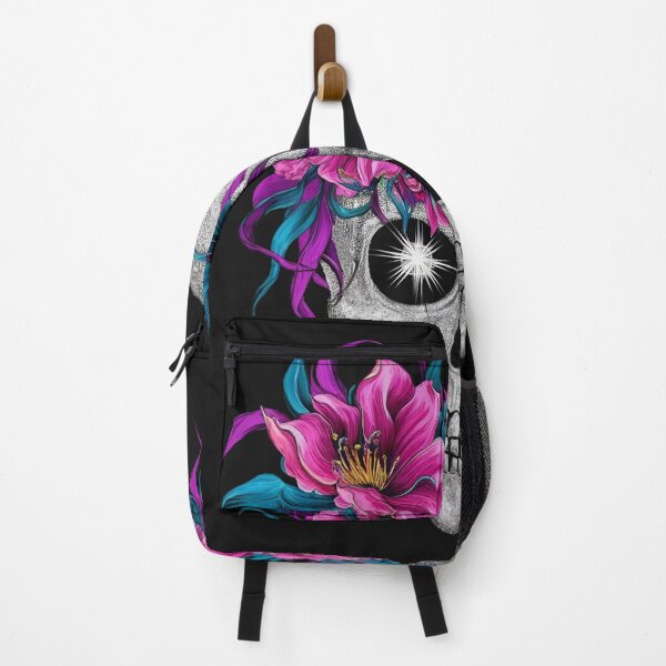 Item preview, Skull with Boho Flowers designed and sold by MyTshirtArt.
