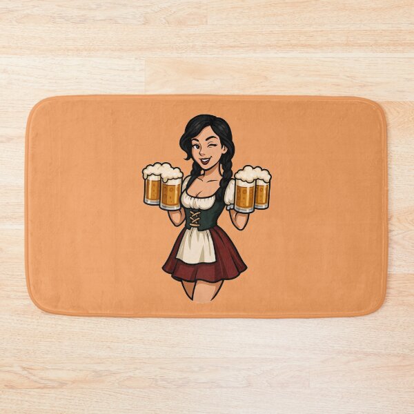 Item preview, Vintage Oktoberfest Pinup Beer Girl Retro Art designed and sold by PinUpPizzazz.