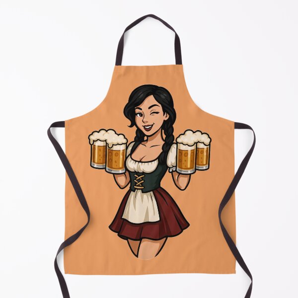 Artikelvorschau, Vintage Oktoberfest Pinup Bier Mädchen Retro Kunst entworfen und verkauft von PinUpPizzazz.