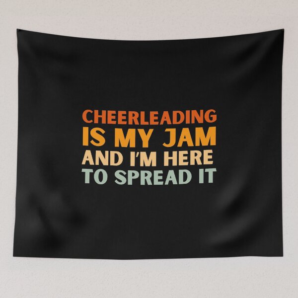 Item preview, Cheerleading Is My Jam Funny Colorful Cheerleader designed and sold by StrideSuccess.