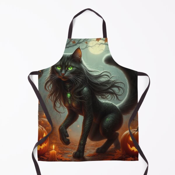 Item preview, Enchanted Black Cat – Halloween Night Magic designed and sold by AmetistLight.
